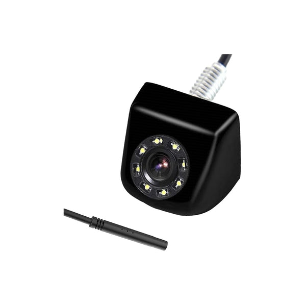 Backup License Plate HD Camera Night Vision Rear View 8 IR LED Waterproof Compatible with Power Acoustik Car Radio